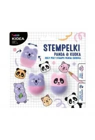 Stemple Wańka Wstańka Panda 2szt Kidea DERFORM SWWPKKA - Zabawki kreatywne - miniaturka - grafika 1