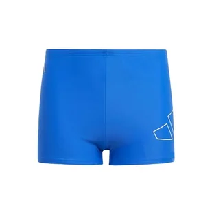 adidas Bokserki kąpielowe dla chłopców Performance Big Bars, 7-8 lat, czarne, Czarny - Kąpielówki dla chłopców - miniaturka - grafika 1