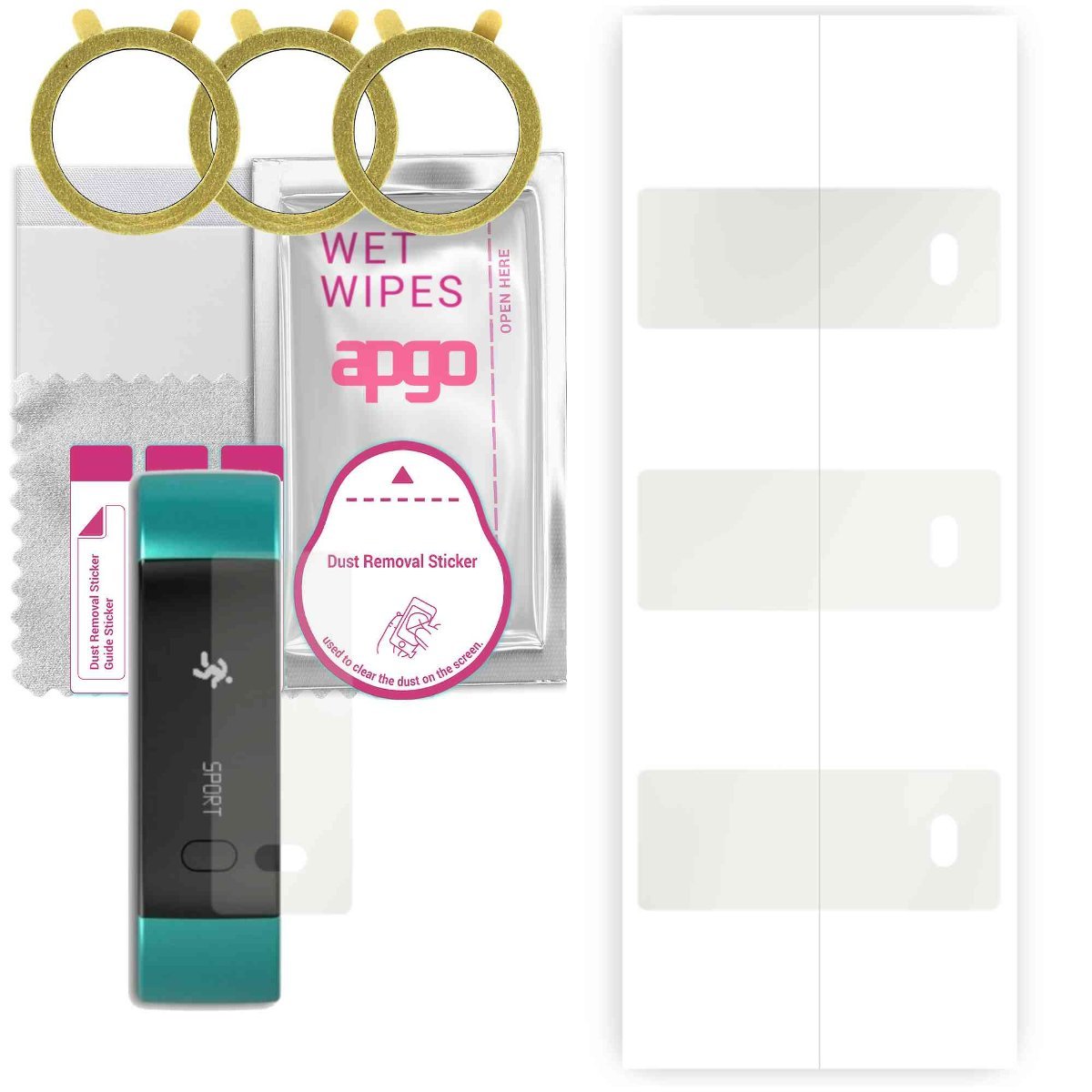 3x Folia hydrożelowa MATOWA do MyKronoz Zefit - apgo Smartwatch Hydrogel MATTE Protection Ochrona na ekran smartwatcha