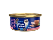 Mokra karma dla kotów - Puszysty mus dla dorosłych kotów z wołowiną OptiVital mini puszka 85 g - miniaturka - grafika 1
