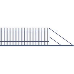Brama przesuwna Maciek 4 m prawa - Ogrodzenia - miniaturka - grafika 1