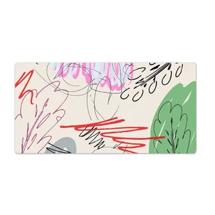 Mata ochronna trwała Abstrakcja gryzmoł 90x45 cm - Podkładki na biurko - miniaturka - grafika 1