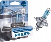 Żarówki samochodowe - Philips White Vision Ultra +60% H4 12V 60/55W - miniaturka - grafika 1