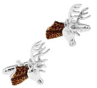 Spinki do mankietów i krawatów - SPINKI DO MANKIETÓW koszuli poroża prezent dla myśliwych - miniaturka - grafika 1