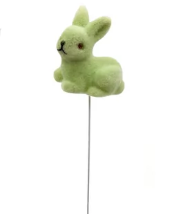 Królik Na Piku Zając Flokowany Ozdoba Na Wielkanoc 28 Cm - Wielkanoc - miniaturka - grafika 1