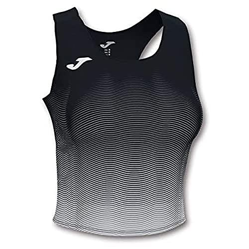 Joma Elite VII Top Running Top Running, damski, czarno-biały, L