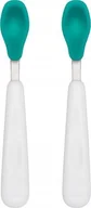 Sztućce dla dzieci - Canpol OXO ZESTAW ŁYŻECZEK 2SZT TEAL 719812943848 - miniaturka - grafika 1