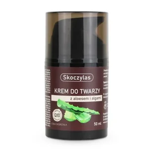 Krem do twarzy z aloesem, algami i koenzymem Q10 - 50 ml (Skoczylas) - Kremy do twarzy - miniaturka - grafika 1