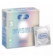 Suplementy erotyczne - Durex Invisible dla większej blisko$84ci 3 sztuki - miniaturka - grafika 1