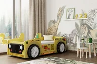 Łóżka dla dzieci i młodzieży - Łóżko samochód SAFARI z materacem - miniaturka - grafika 1