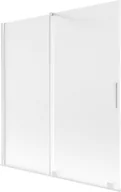 Parawany nawannowe - Mexen Velar parawan nawannowy 2-skrzydłowy rozsuwany 150 x 150 cm, szron, biały - 896-150-000-31-20 - miniaturka - grafika 1