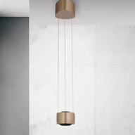 Lampy sufitowe - Paul Neuhaus Lampa wisząca Q-Stretto, możliwość ściemniania, brązowy / mosiężny, salon / jadalnia, metal, nowoczesny - miniaturka - grafika 1
