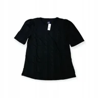 Bluzki damskie - Elegancka damska bluzka na krótki rękaw GAP L - miniaturka - grafika 1