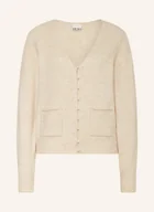 Swetry damskie - Ichi Kardigan Ihbanise beige - miniaturka - grafika 1