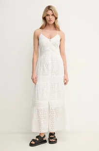 Patrizia Pepe sukienka bawełniana kolor biały maxi rozkloszowana 2A2937 A598 - Sukienki Patrizia Pepe sukienka bawełniana kolor biały maxi rozkloszowana 2A2937 A598 - Sukienki - miniaturka - grafika 1
