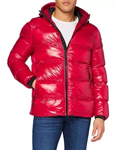 Geox M SILE HOOD JKT FW20 kurtka męska, czerwony (Ribbon Red), 52 - Kurtki męskie - miniaturka - grafika 1