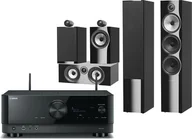 Kino domowe - Yamaha RX-A6A czarny + 703 S2 czarny + 705 S2 czarny + HTM72 S2 czarny - miniaturka - grafika 1