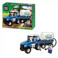 Klocki - Klocki Blocki MyFarm Traktor z beczkowozem - miniaturka - grafika 1