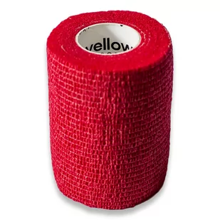 yellowBAND Bandaż Kohezyjny 7,5cm x 4,5m Czerwony - Apteczki i materiały opatrunkowe - miniaturka - grafika 1