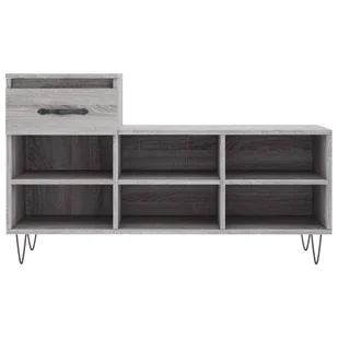 Szafka na buty, szary dąb sonoma, 102x36x60 cm Lumarko! - Szafki na buty - miniaturka - grafika 6