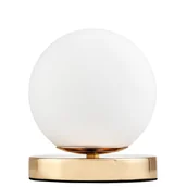 Lampy stojące - NOWOCZESNA LAMPA BIURKOWA ZŁOTA FREDICA W1 - miniaturka - grafika 1