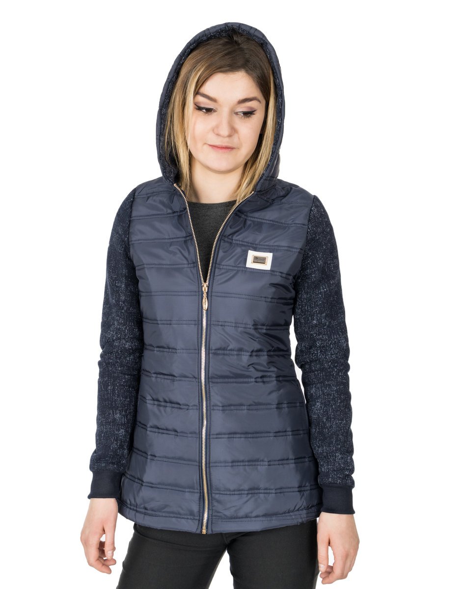 Kurtka Damska Parka Przejściowa 8380 r M granatowa