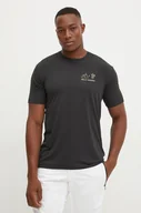 Koszulki męskie - Helly Hansen t-shirt męski kolor czarny z nadrukiem - miniaturka - grafika 1