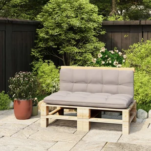 vidaXL Oparcie do sofy z palet 110 cm lite drewno sosnowe 315819 - Pozostałe meble ogrodowe - miniaturka - grafika 1