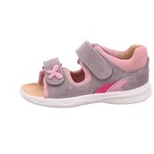 Buty dla dziewczynek - Superfit Sandały dziewczęce Polly, szary różowy 2000, 19 EU Weit - miniaturka - grafika 1