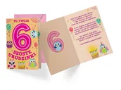 Kartki okolicznościowe i zaproszenia - Kukartka Karnet B6 PR-289 Urodziny 6 - Kukartka - miniaturka - grafika 1