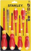 Śrubokręty - Stanley ZESTAW WKRĘTAKÓW VDE 7SZT 2PZ+4SL+TESTER S/60-031-0 [12562887] - miniaturka - grafika 1