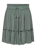 Spódnice - ONLY Damska spódnica Onlibiza Life Short Skirt WVN Noos Rock - miniaturka - grafika 1