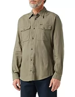 Koszule męskie - G-STAR RAW Męska koszula granatowa, Brązowy (Turf Gd D20165-7647-c982), XL - miniaturka - grafika 1
