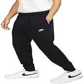 Spodenki męskie - NIKE Nike Męskie spodnie sportowe Club Fleece do biegania czarny czarny/czarny/bia$28y M BV2671-010-Medium - miniaturka - grafika 1