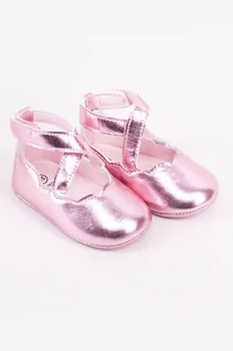Buciki dla niemowląt - Różowe baleriny dziewczęce - grafika 1