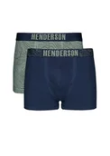 Majtki męskie - Bokserki Lap 2-pak Henderson granatowy, zielony 3XL - miniaturka - grafika 1
