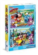 Puzzle - Clementoni Puzzle 2x20el Mickey and the Roadster Racers 07034 - miniaturka - grafika 1