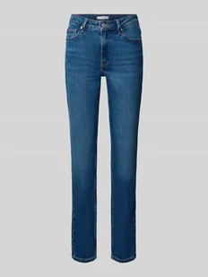 Jeansy o kroju slim fit z mieszanki bawełny - Spodnie damskie - miniaturka - grafika 1