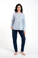 Piżamy damskie - Gracjela piżama damska długi rękaw, długie spodnie - Italian Fashion - miniaturka - grafika 1