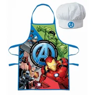 Śliniaki i fartuszki - Fartuch Kuchenny I Czapka Avengers Dla Dzieci - miniaturka - grafika 1