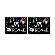 Wesele i ślub - Naklejki na buty Ja imprezuję - 2 szt. - miniaturka - grafika 1