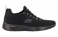 Buty sportowe męskie - Buty męskie Skechers Dynamight 58360-BBK niskie czarne 46 - miniaturka - grafika 1