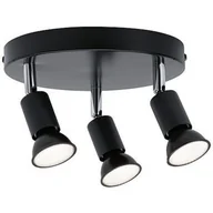 Lampy sufitowe - Paulmann Carolina lampa podsufitowa 3x10W antracyt/chrom 66752 - miniaturka - grafika 1