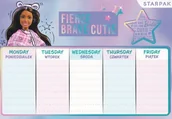Szkolne artykuły papiernicze - Starpak, Plan lekcjii Barbie - miniaturka - grafika 1