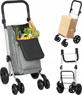 WÓZEK ZAKUPOWY HOMCOM 46L 3W1 TORBA TERMICZNA 6 KÓŁ REGULOWANY - Torby męskie WÓZEK ZAKUPOWY HOMCOM 46L 3W1 TORBA TERMICZNA 6 KÓŁ REGULOWANY - Torby męskie - miniaturka - grafika 1