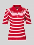 Koszulki i topy damskie - Koszulka polo o kroju regular fit z wyhaftowanym logo model ‘1985’ - miniaturka - grafika 1