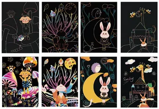 Magiczna Zdrapka - Las fantazji 21x29,5cm - Twoje Hobby - Zabawki kreatywne - miniaturka - grafika 1
