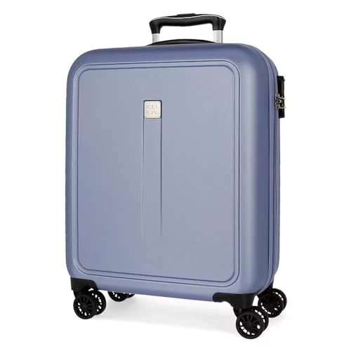 Roll Road Kambodża Walizka kabinowa niebieska 40 x 55 x 20 cm sztywny ABS zamek szyfrowy z boku 37 l 2,56 kg 4 podwójne koła bagaż ręczny, Niebieski, walizka kabinowa