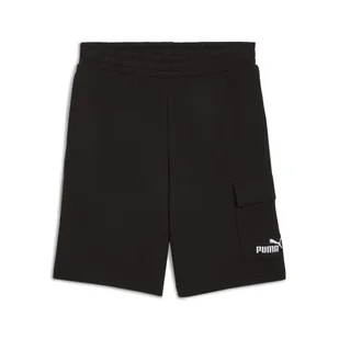 Męskie szorty bojówki Essentials 10" z logo No. 1 PUMA Black - Spodnie sportowe męskie - miniaturka - grafika 1