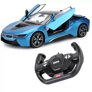 Samochód Zdalnie Sterowany Bmw I8 Niebieski 1:14 2,4Ghz Rastar - Zabawki zdalnie sterowane - miniaturka - grafika 1